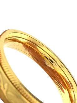Wellendorff, bague cinétique en or jaune, émail et diamants