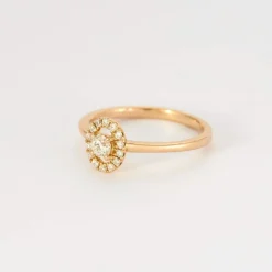 ZEINA - Bague Or rose et Diamants